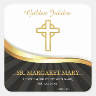 Golden Jubilee of Religious Life, 50 Jahre Quadratischer Aufkleber