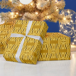 Golden Kente Design Geschenkpapier