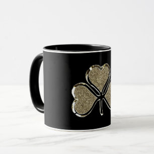 Golden Kleeblatt Clover Ireland Tasse