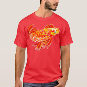 Golden Koi Carp Original Wasserfarbe T-Shirt