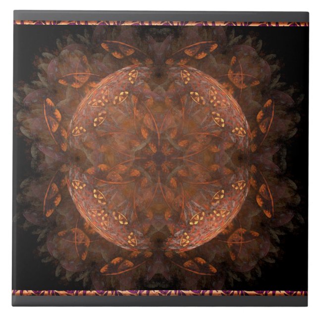 Golden Kupfer Shimmer Tile Fliese (Vorderseite)