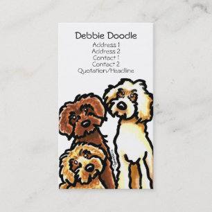 Golden Labradoodles Animaux Cartes de visite