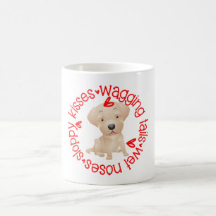Golden Labrador Hund, schlampige Küsse Kaffeetasse