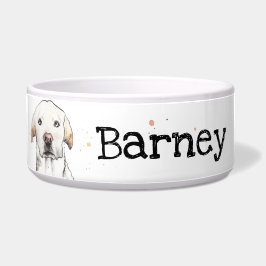 Golden Labrador personalisierter Hund Napf