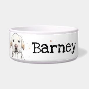 Golden Labrador personalisierter Hund Napf