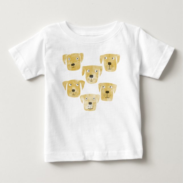 Golden Labrador Retriever Dog Baby T-shirt (Vorderseite)