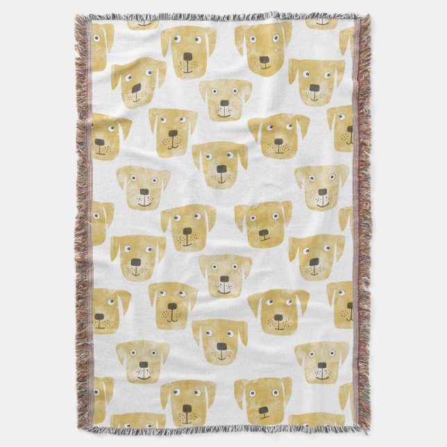 Golden Labrador Retriever Dog Decke (Vorderseite Vertikal)