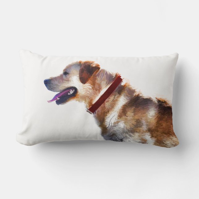 Golden Labrador Retriever Dog-Lover Geschenk Lendenkissen (Vorderseite)