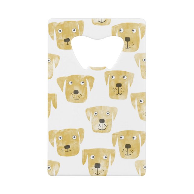 Golden Labrador Retriever Hunde Geldbeutel Flaschenöffner (Vorderseite)