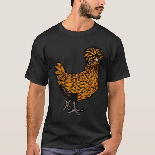 Golden Lacke Polnisches Hühnchen T-Shirt (Vorderseite)