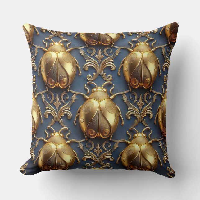 Golden Ladybugs Kissen (Vorderseite)