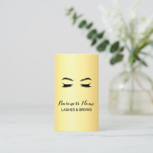 Golden Lashes & Brows Schönheitssalon Treuekarte