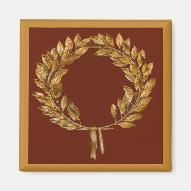 Golden Laurel Wreath Magnet (Vorne)