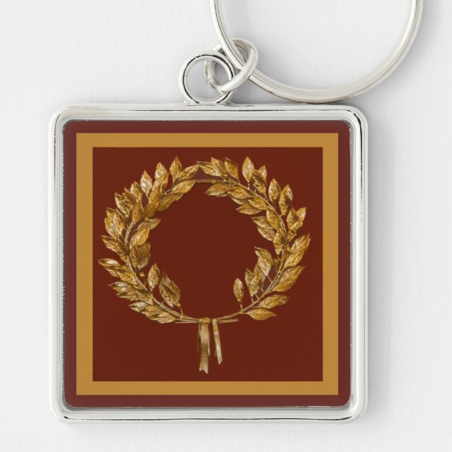 Golden Laurel Wreath Schlüsselanhänger (Vorne)