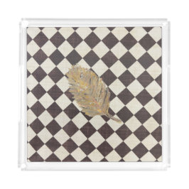 Golden Leaf Diamond Acrylfach Acryl Tablett