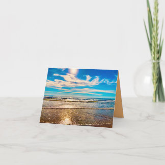 Golden Light at Sea Card  Karte