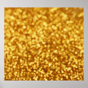 Golden Light Bokeh Abstrakter Hintergrund Poster