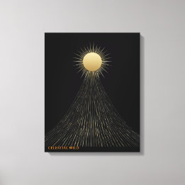 Golden Light Path Himmels Kunst Leinwand Geschenk