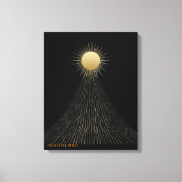 Golden Light Path Himmels Kunst Leinwand Geschenk