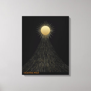 Golden Light Path Himmels Kunst Leinwand Geschenk