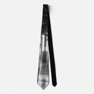 Golden Light Shines Through Graustufen Neck Tie Krawatte