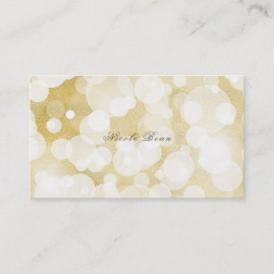 Golden Lights Gold Glam Moderne Glamour-Party indi Visitenkarte