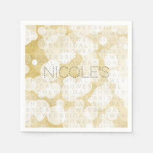 Golden Lights Gold Glam Moderne JEDES EREIGNIS Maß Serviette