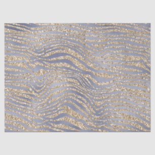 Golden Lila Luxe Glitzer Zebra Seidenpapier