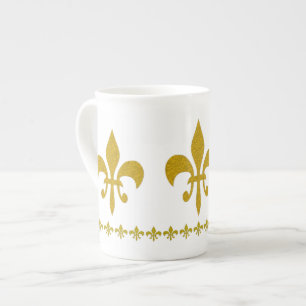 Golden Lily Border + Ihre Ideen Prozellantasse