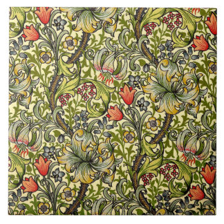Golden Lily Morris Design Keramik Fliese