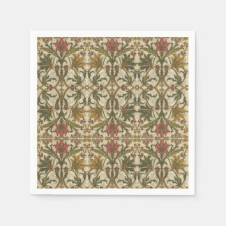 Golden Lily Wildblumen William Morris Serviette