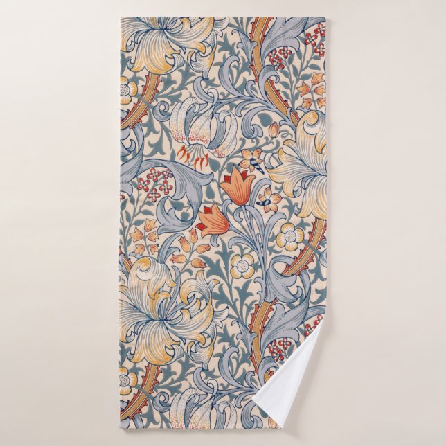Golden Lily, William Morris Badehandtuch (Badehandtuch)