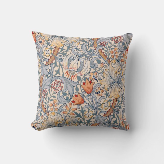 Golden Lily, William Morris Kissen (Vorderseite)