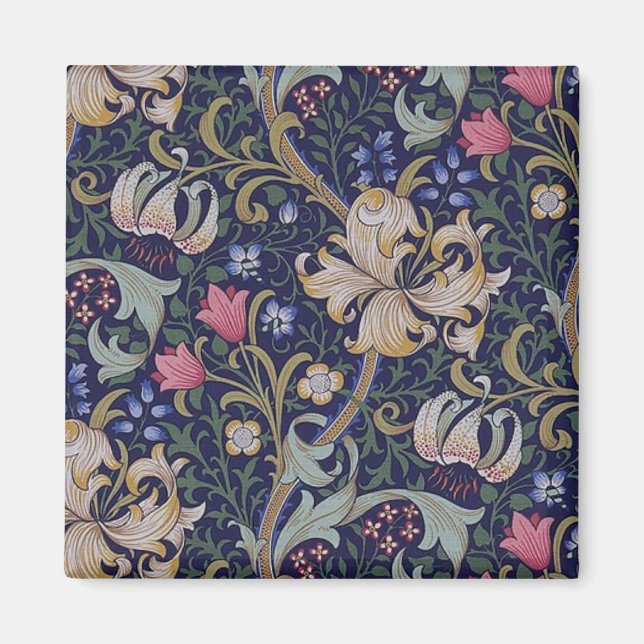 Golden Lily, William Morris Magnet (Vorne)