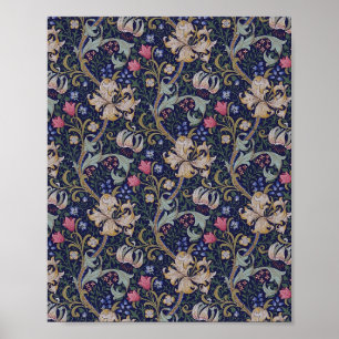 Golden Lily, William Morris Poster