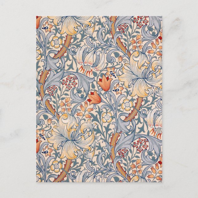 Golden Lily, William Morris Postkarte (Vorderseite)