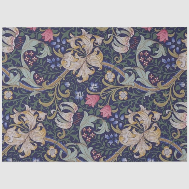 Golden Lily, William Morris Seidenpapier (Vorderseite)