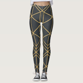 Golden Line Geometrie – Nahtlose Elegante Geometri Leggings
