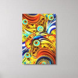 Golden Lines Leinwanddruck