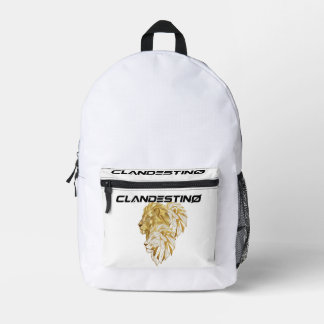 Golden Lion Backpack – Majestic Design Bedruckter Rucksack