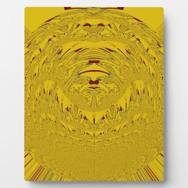 Golden Lion Head Printwerbung Fotoplatte (Vorderseite)