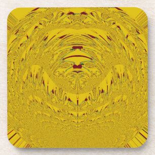 Golden Lion Head Printwerbung Getränkeuntersetzer