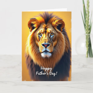 Golden Lion Vatertag Bildkarte Karte