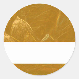 GOLDEN LOTUS BLANK TEMPLATE ARTISTIC ETIKETT DEKO RUNDER AUFKLEBER