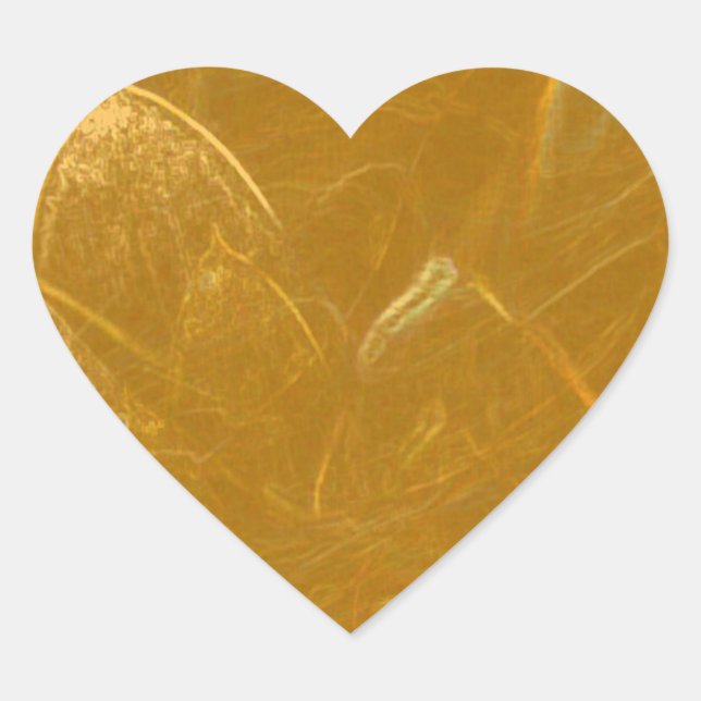 GOLDEN LOTUS BLUME DEKORATIVE GIFTS Herz-Aufkleber (Vorderseite)