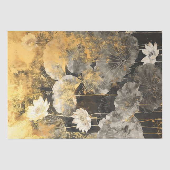 Golden Lotus Gestern und Heute Seidenpapier (Vorderseite)