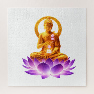 Golden Lotus Meditation Buddha Spiritual Yoga Desi