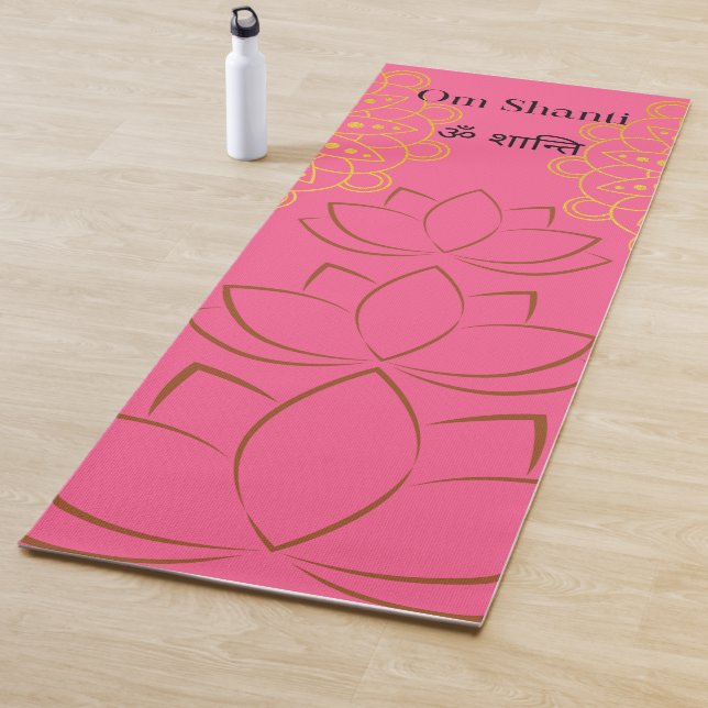 Golden Lotus Spirituelles Mantra Yogamatte (Beispiel)
