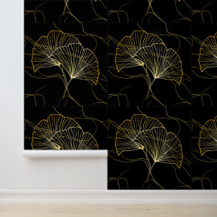 Golden Lotus Tapete