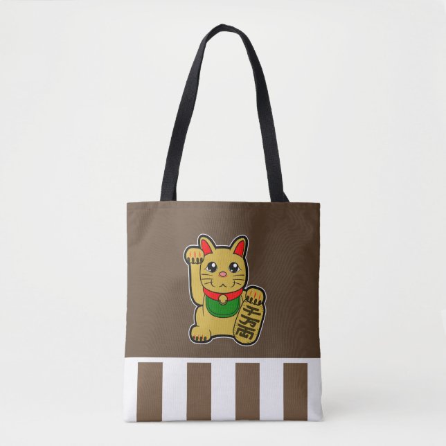 Golden Lucky Cat Tasche (Vorderseite)